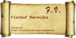 Fischof Veronika névjegykártya